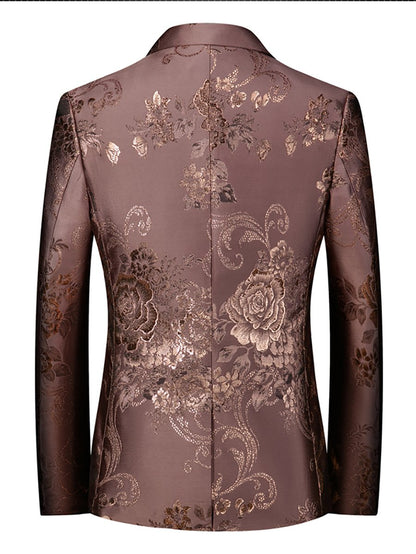 Men's Business Casual Gilded Suit Jacket