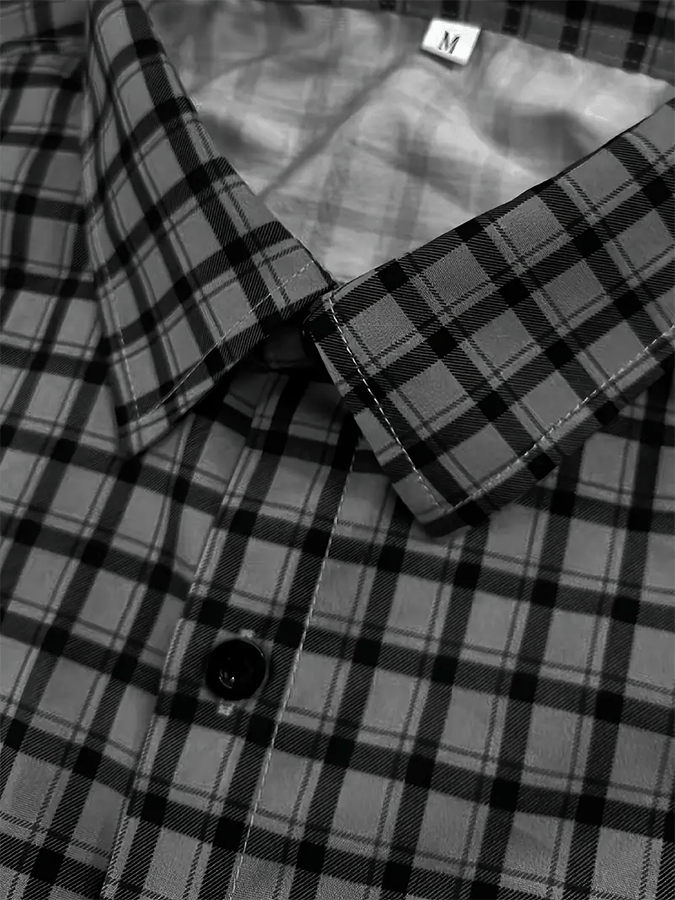 Men's Plaid Business Casual Shirt