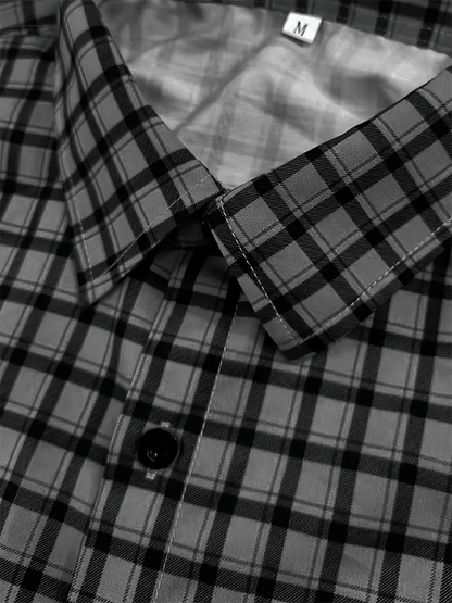 Men's Plaid Business Casual Shirt