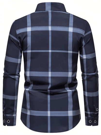 Men's Plaid Business Casual Shirt