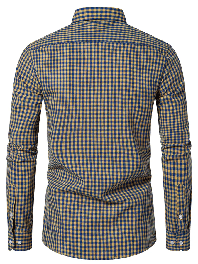 Men's Plaid Business Casual Shirt