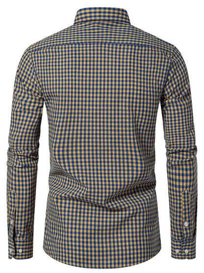 Men's Plaid Business Casual Shirt