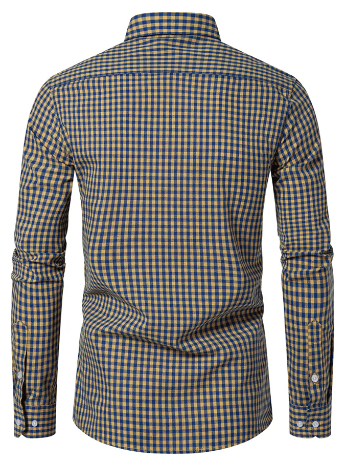 Men's Plaid Business Casual Shirt