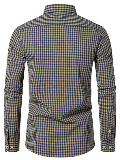 Men's Plaid Business Casual Shirt