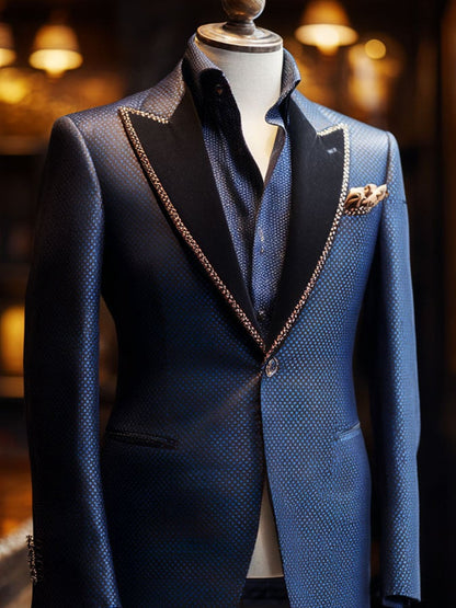 Men'S Casual Classic Business Long-Sleeved Suit