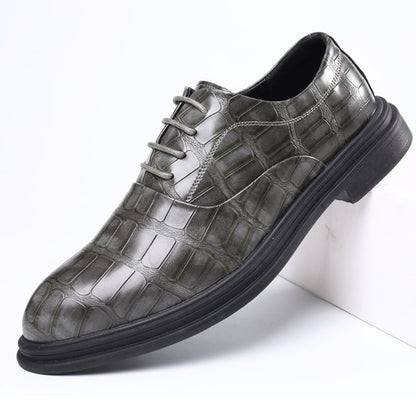 Business Casual All-Match Lace-Up Leather Shoes