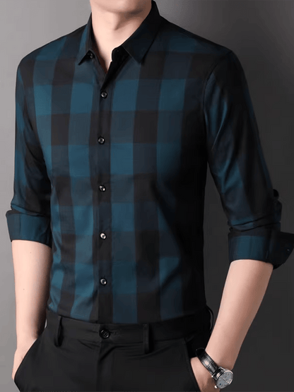 Men's Plaid Business Casual Shirt