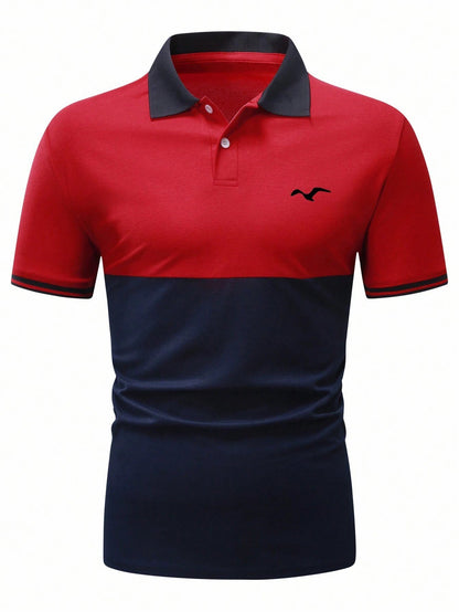 Men's Printed Casual POLO Shirt