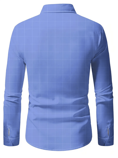 Men's Plaid Business Casual Shirt