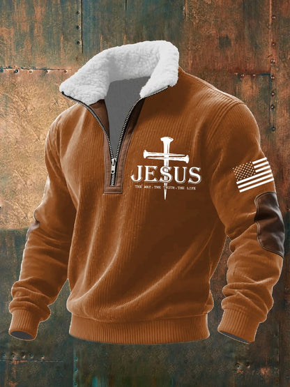 Men's Faith Textured Sweatshirt