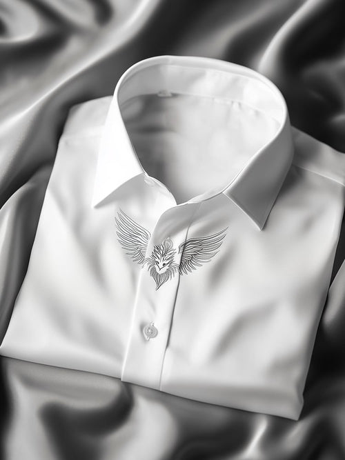 Men's Business Casual Lapel Short Sleeve Shirt