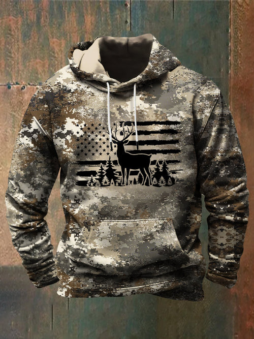 Men's Outdoor Camouflage Deer Hunting Hoodie