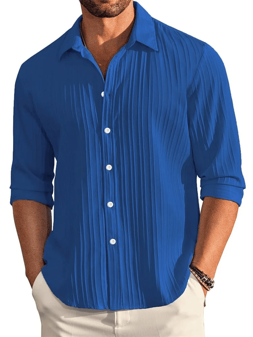 Men's Casual Striped Print Shirt