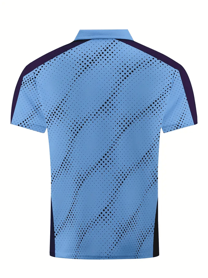 Men's Golf Casual Printed Casual Polo Shirt