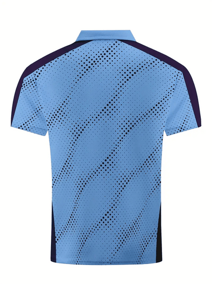 Men's Golf Casual Printed Casual Polo Shirt