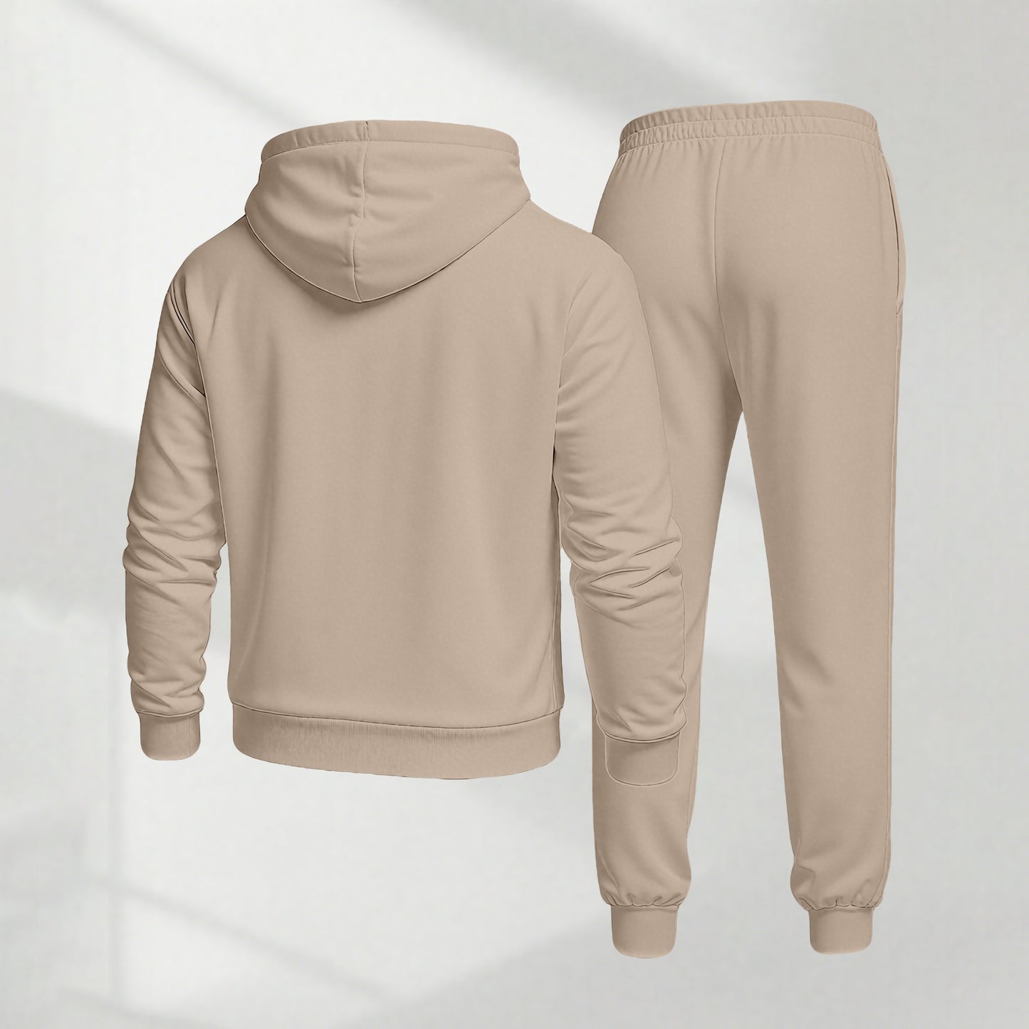 Men's Blessed Camouflage Pattern Print Hoodie and Drawstring Sweatpants Set