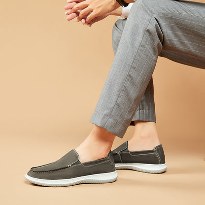 Men's Leather British Style Slip-On Casual Loafers