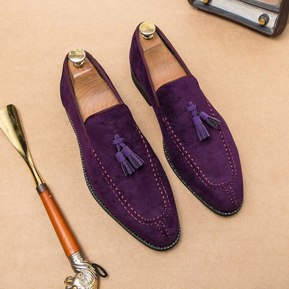 Retro Business Casual Tassel Leather Shoes