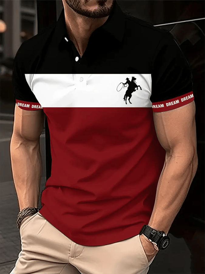 Men's Fashionable And Versatile Business Casual Polo Shirt