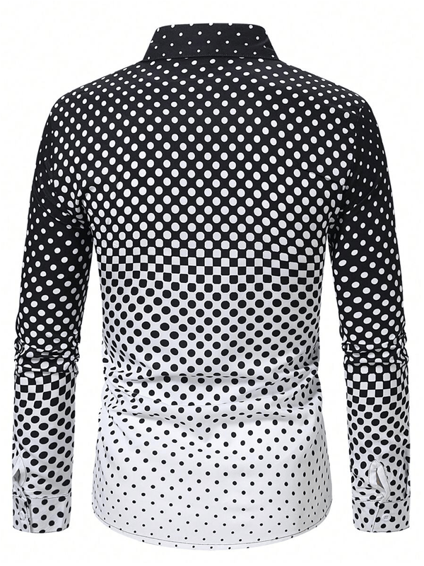 Men's Business Casual Long Sleeve Shirt