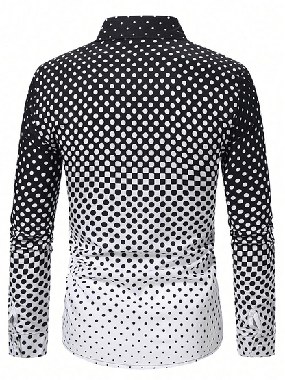 Men's Business Casual Long Sleeve Shirt
