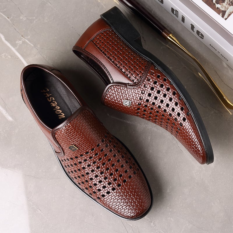 Men'S All-Match Breathable Casual Business Formal Leather Shoes