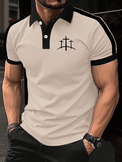 Men's Faith Print Polo Shirt