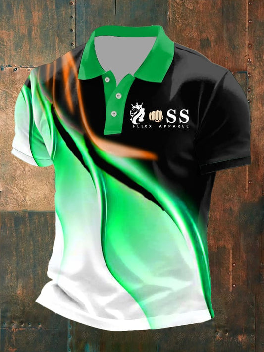 Men's Fashion Casual Business Contrast Color Polo