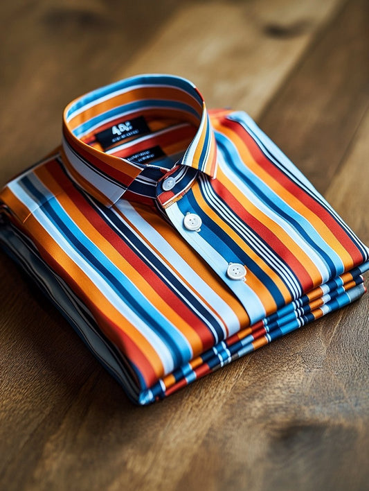 Men's Striped Luxe Long Sleeve Shirt
