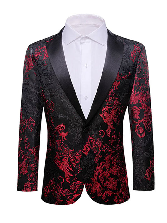Men's Printed Gilt Blazer