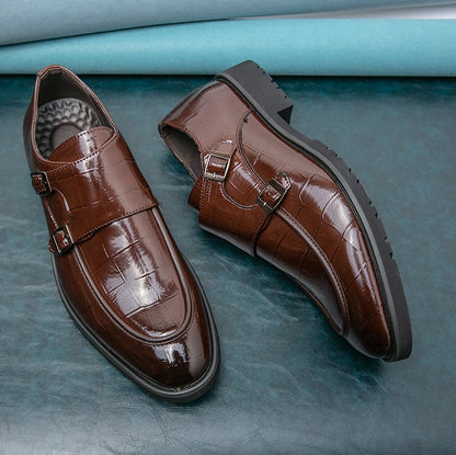 New Classic Leather Wedding Party Business Fashion Slip On Men Dress Shoes
