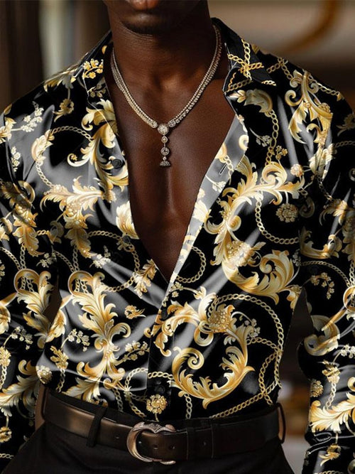 Men's Baroque Long-Sleeved Shirt