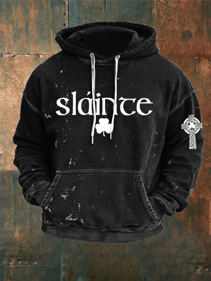 Men's St. Patrick's Day Printed Hooded Sweatshirt