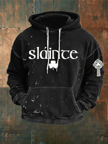 Men's St. Patrick's Day Printed Hooded Sweatshirt