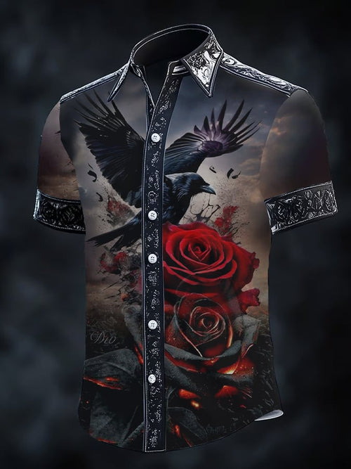 Men's Retro Gothic Dark Shirt