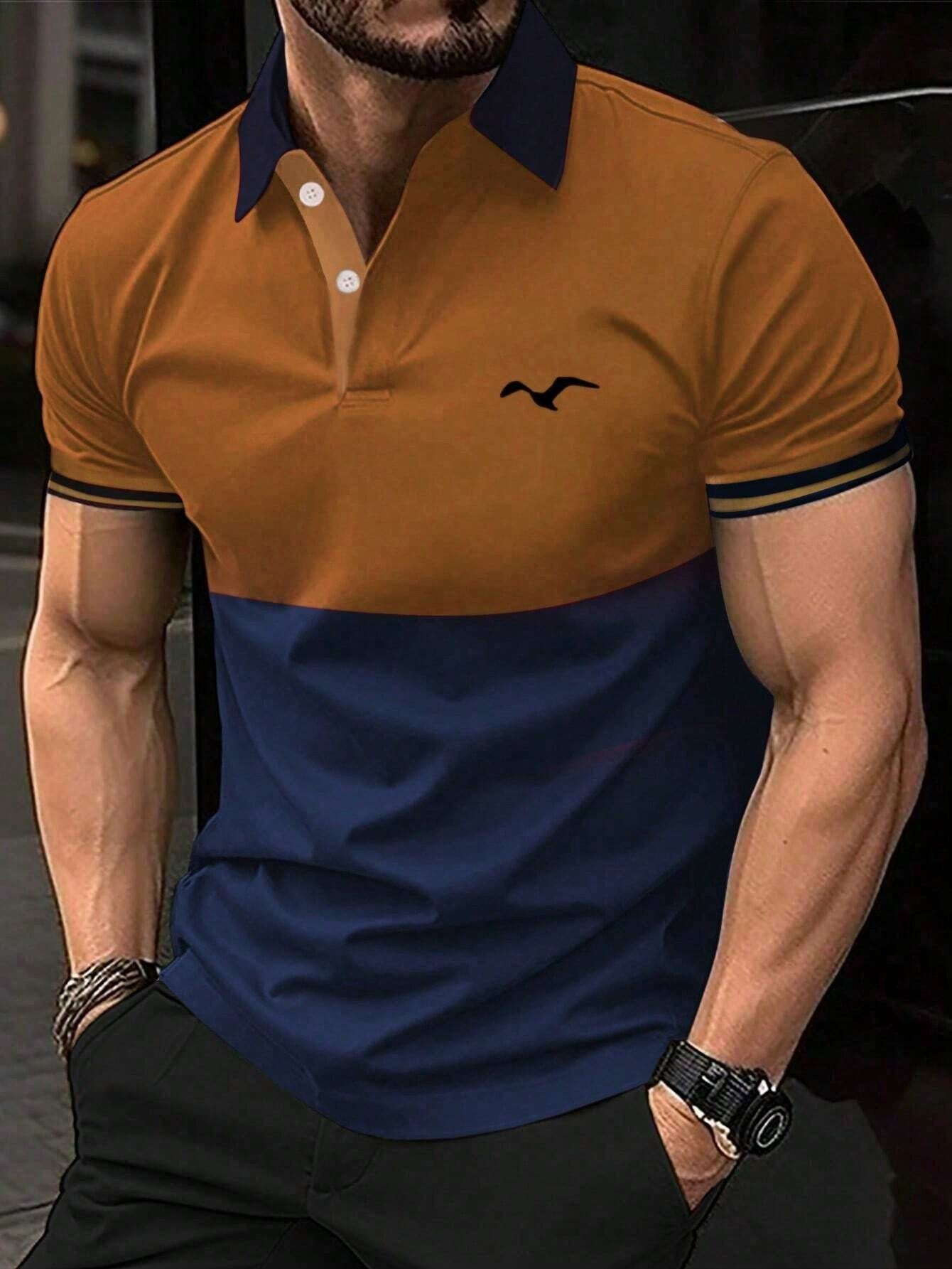 Men's Printed Casual POLO Shirt
