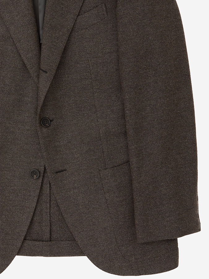 Men's Fashionable Twill Design Single Breasted Pocket Design Casual Suit
