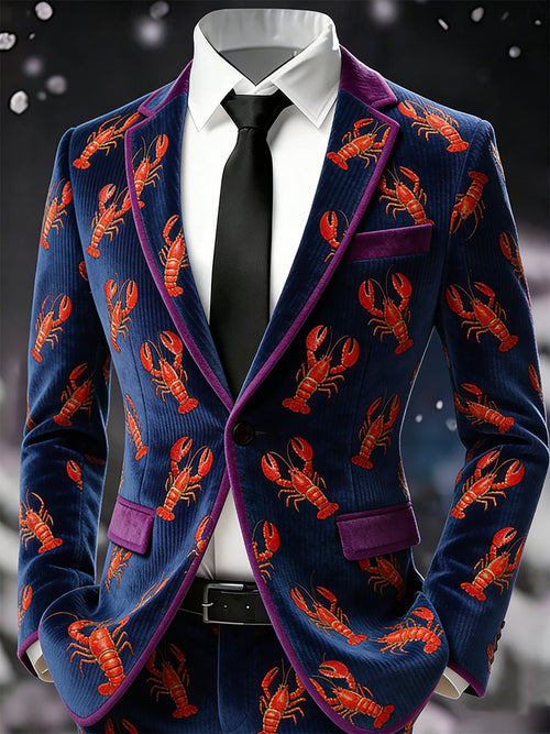 Men's Business Casual Carnival Corduroy Suit Jacket
