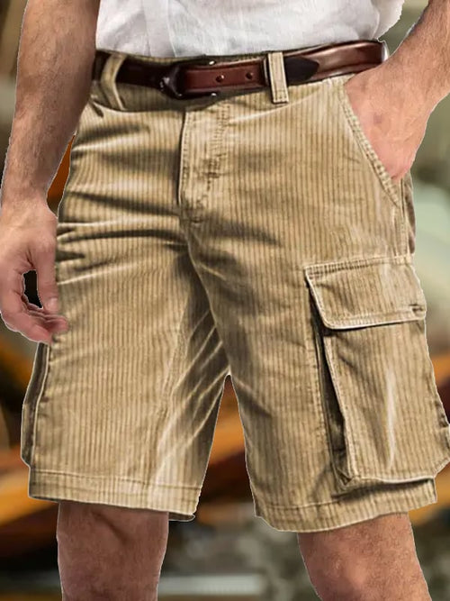 Men's Vintage Multi-Pocket Cargo Shorts