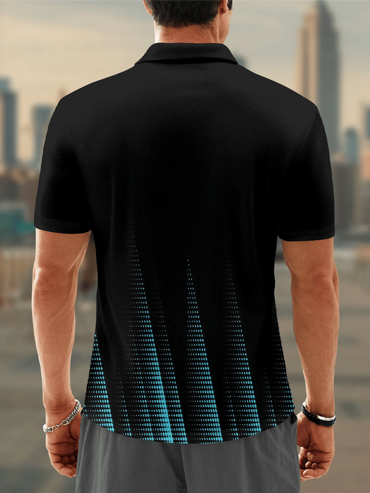 Moisture Wicking Chest Pocket Casual Polo