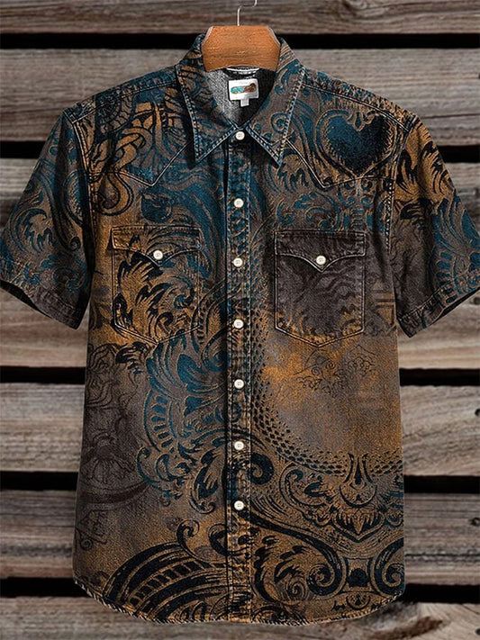 Men's Cowboy Western Vintage Shirt