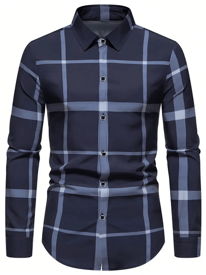 Men's Plaid Business Casual Shirt