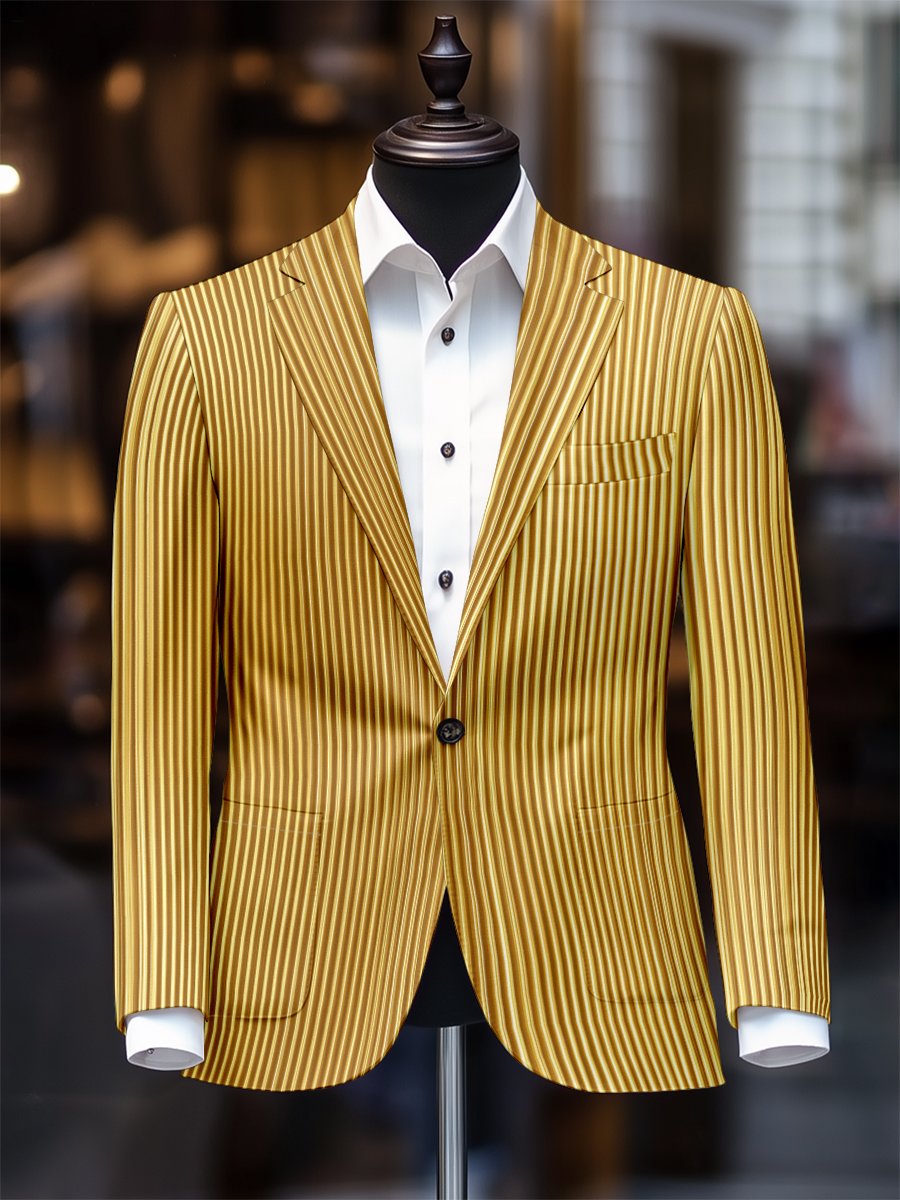 Men's Retro Casual Striped Blazer