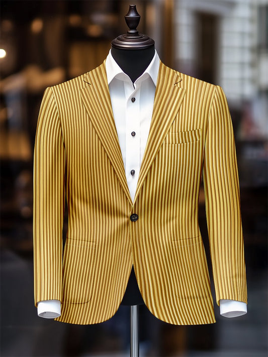 Men's Retro Casual Striped Blazer
