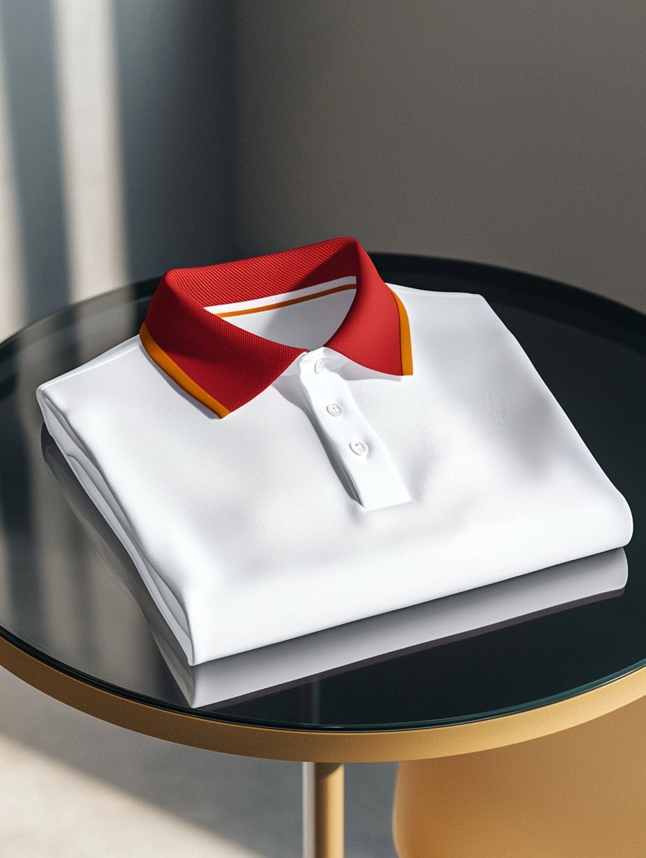 Men's Business Casual Embroidered   Button Short Sleeve Polo Shirt