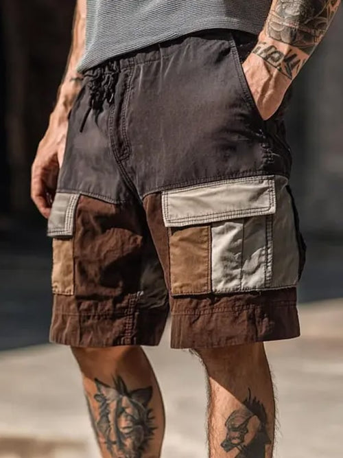 Men's Vintage Multi-Pocket Cargo Shorts