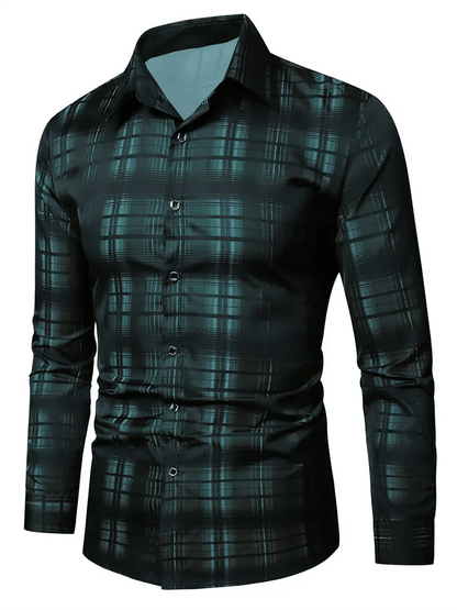 Men's Plaid Business Casual Shirt