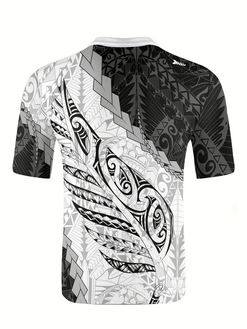 Men's Business Retro Ethnic Printed POLO Shirt