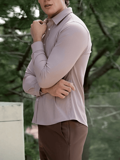 Men's Business Casual Long Sleeve Shirt