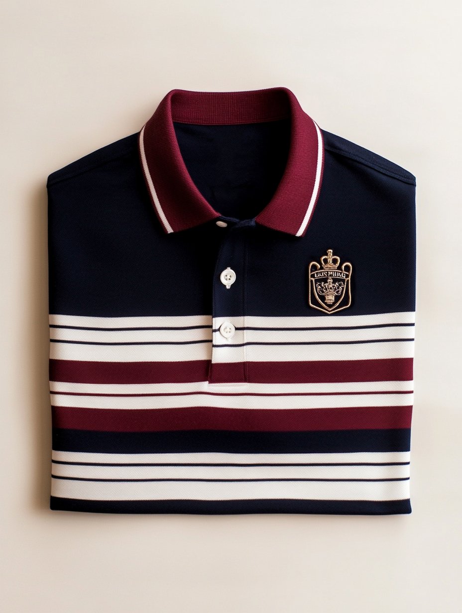 Men's Business Casual Artistic Button Short Sleeve Polo Shirt